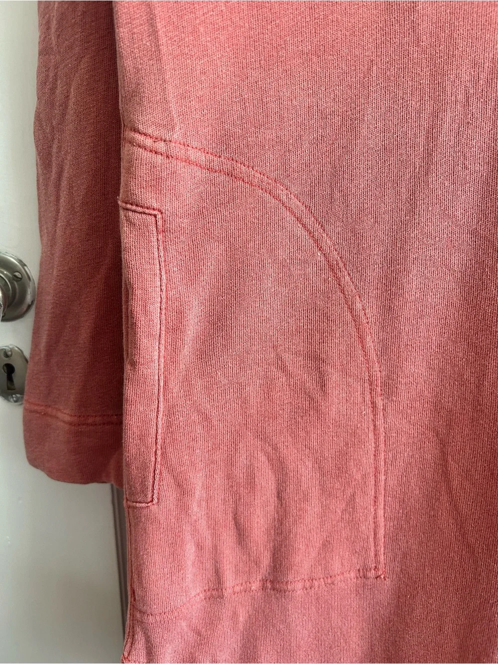 FREE PEOPLE Sz S ON MY WAY POLO PULLOVER DRESS IN CORAL